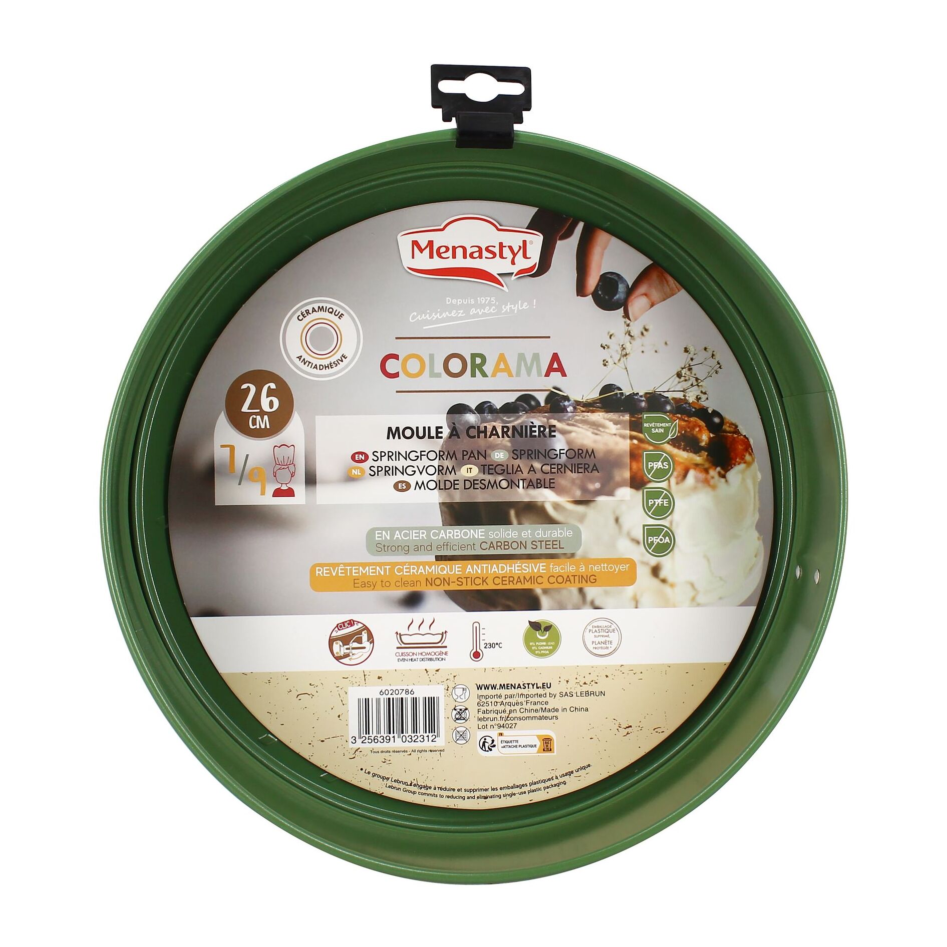 Moule à charnière en acier carbone olive 26cm COLORAMA