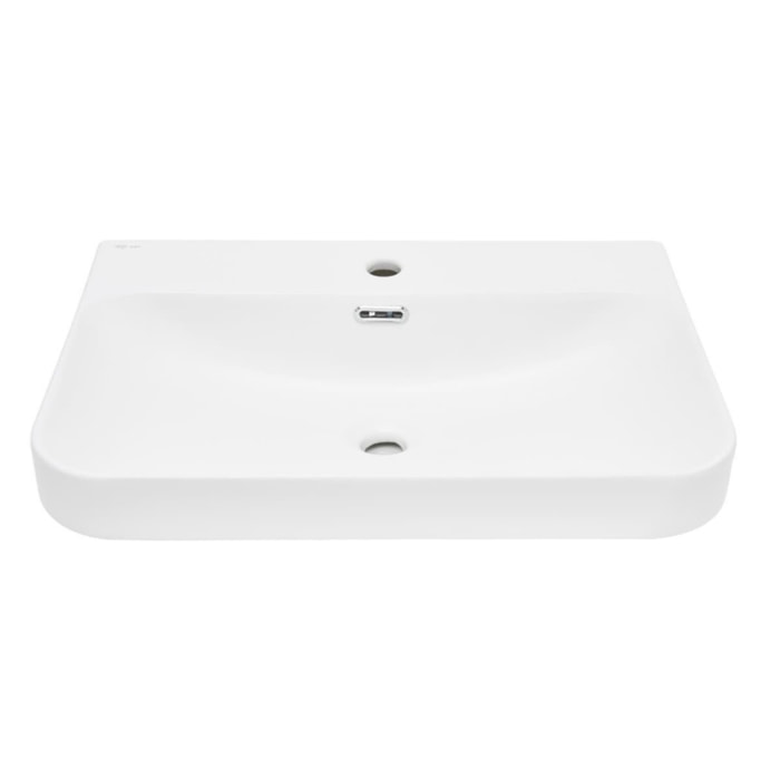 Meuble lavabo Swiss Aqua Technologies Fusion 60,5x46 cm blanc mat, trou pour robinet au milieu SATFUS6046MW