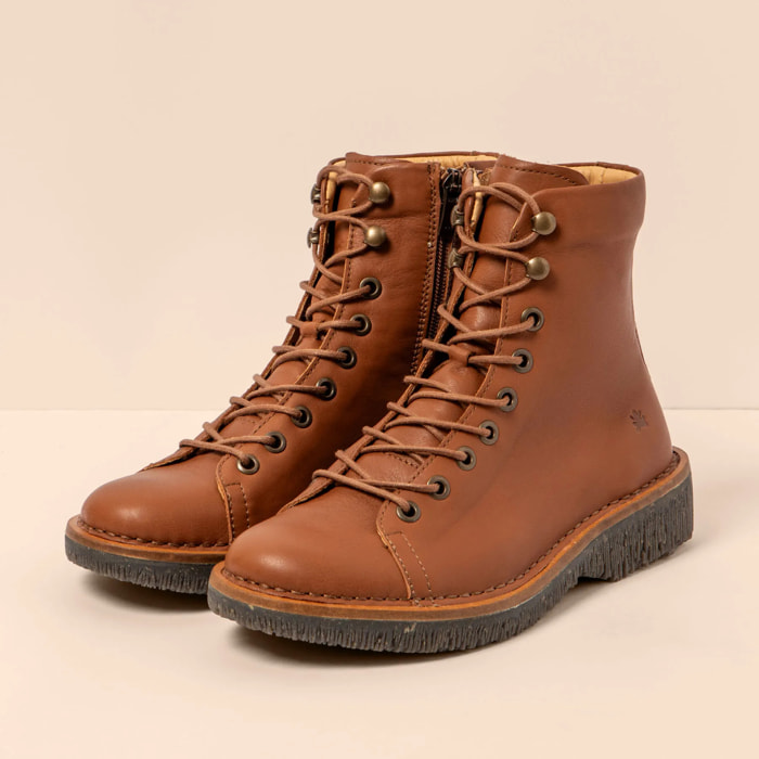 Botines N5572 SOFT NAPPA CUERO/VOLCANO color Cuero