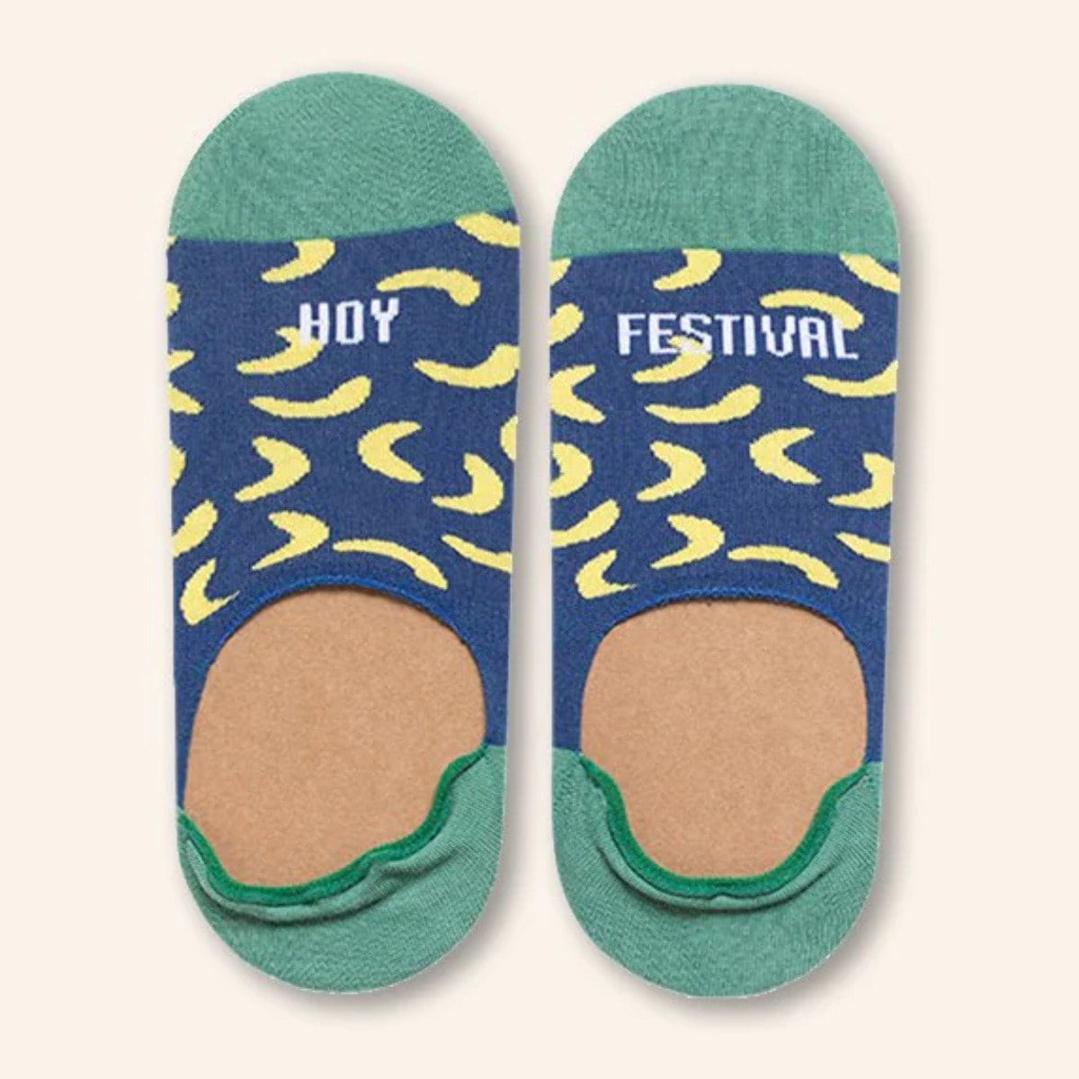Calcetines invisibles "Hoy Festival" Azul
