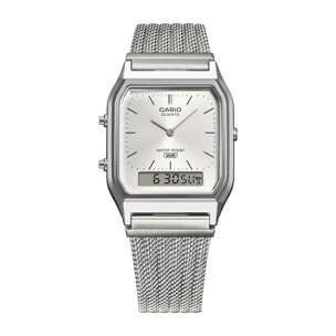 Reloj Casio AQ-230EM-7A Unisex Analogico/digital Cuarzo con Correa de Acero inoxidable