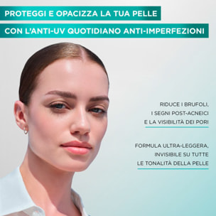 Fluido Fluido Viso Anti-Imperfezioni Anti-UV Quotidiano SPF 50+ Invisibile Opacizzante PureActive Salicylic con Acido Salicilico e Niacinamide - Flacone da 40ml