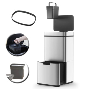 Poubelle de tri automatique NARVIK 75L