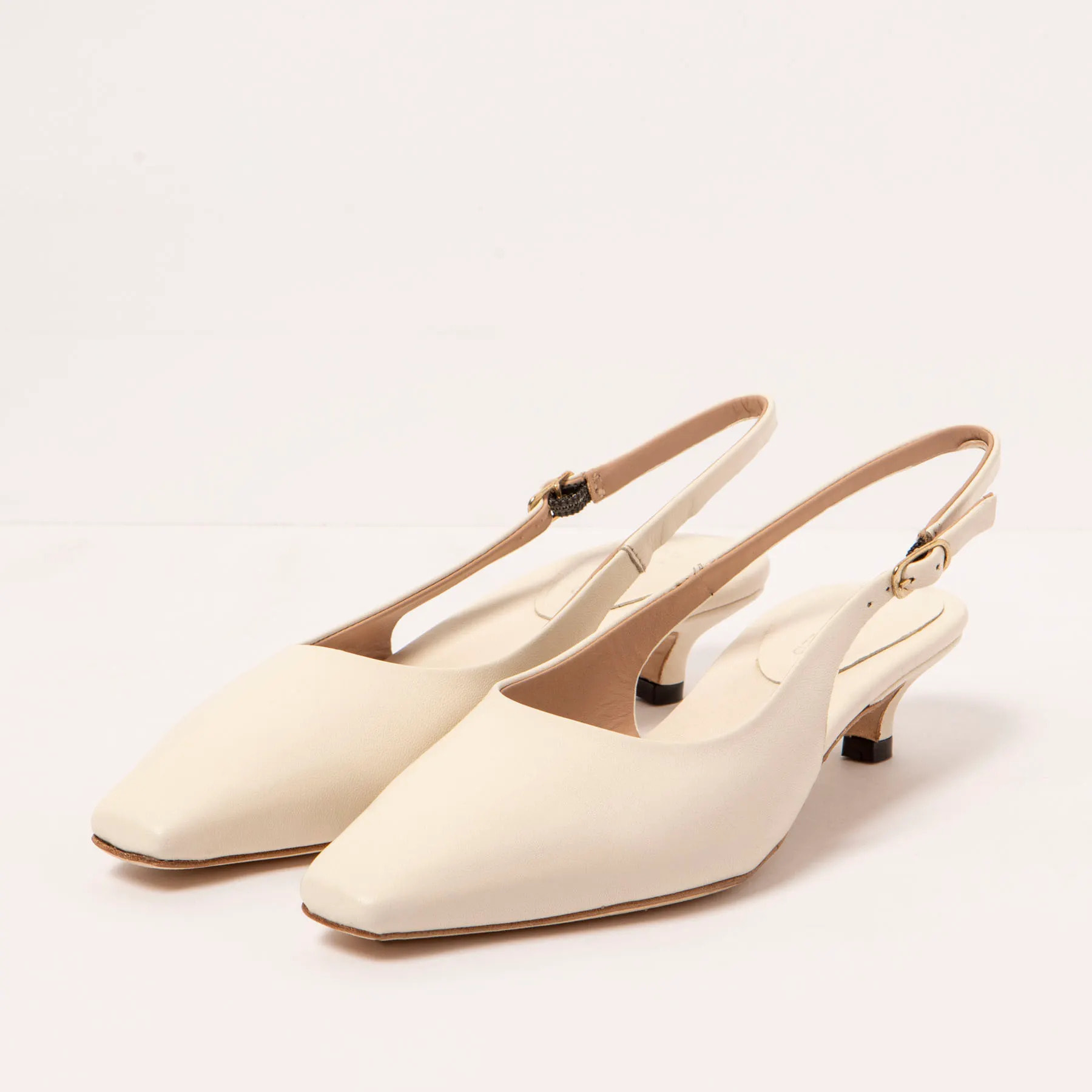 Sandalias con tacón S3024 NAPPA CREAM ALEDO color Cream