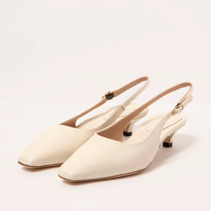 Sandalias con tacón S3024 NAPPA CREAM ALEDO color Cream