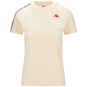 Kappa - Camisetas y tops Mujer Blanco - 222 BANDA LUISE