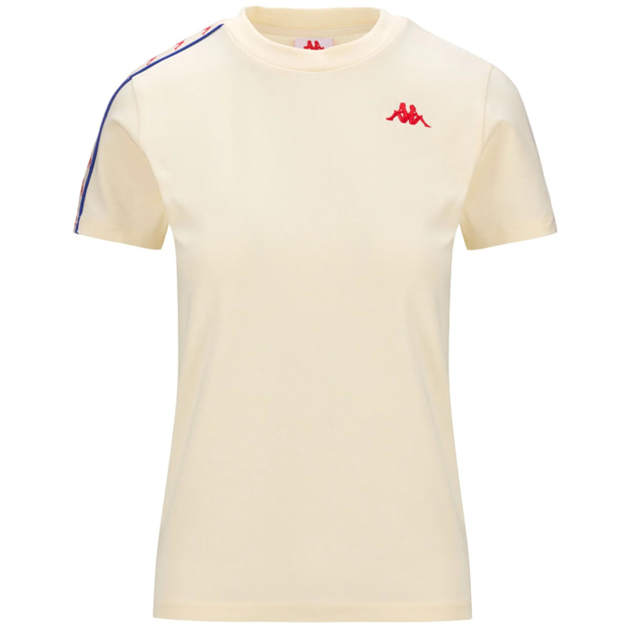 Kappa - Camisetas y tops Mujer Blanco - 222 BANDA LUISE