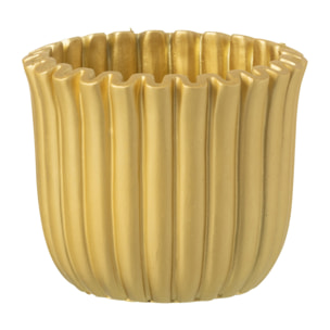 J-Line cache-pot - ciment - or - medium