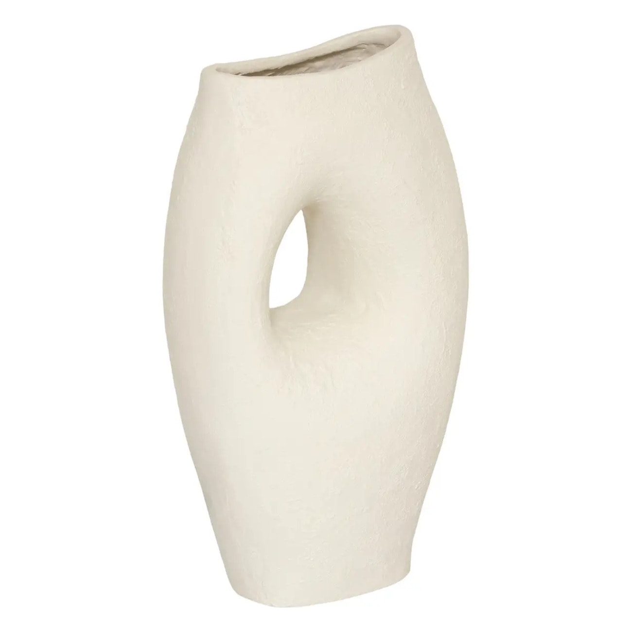 Vase Brea H.51cm blanc