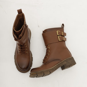 ANFIBIO CON FIBBIE CAVIGLIA MARRONE