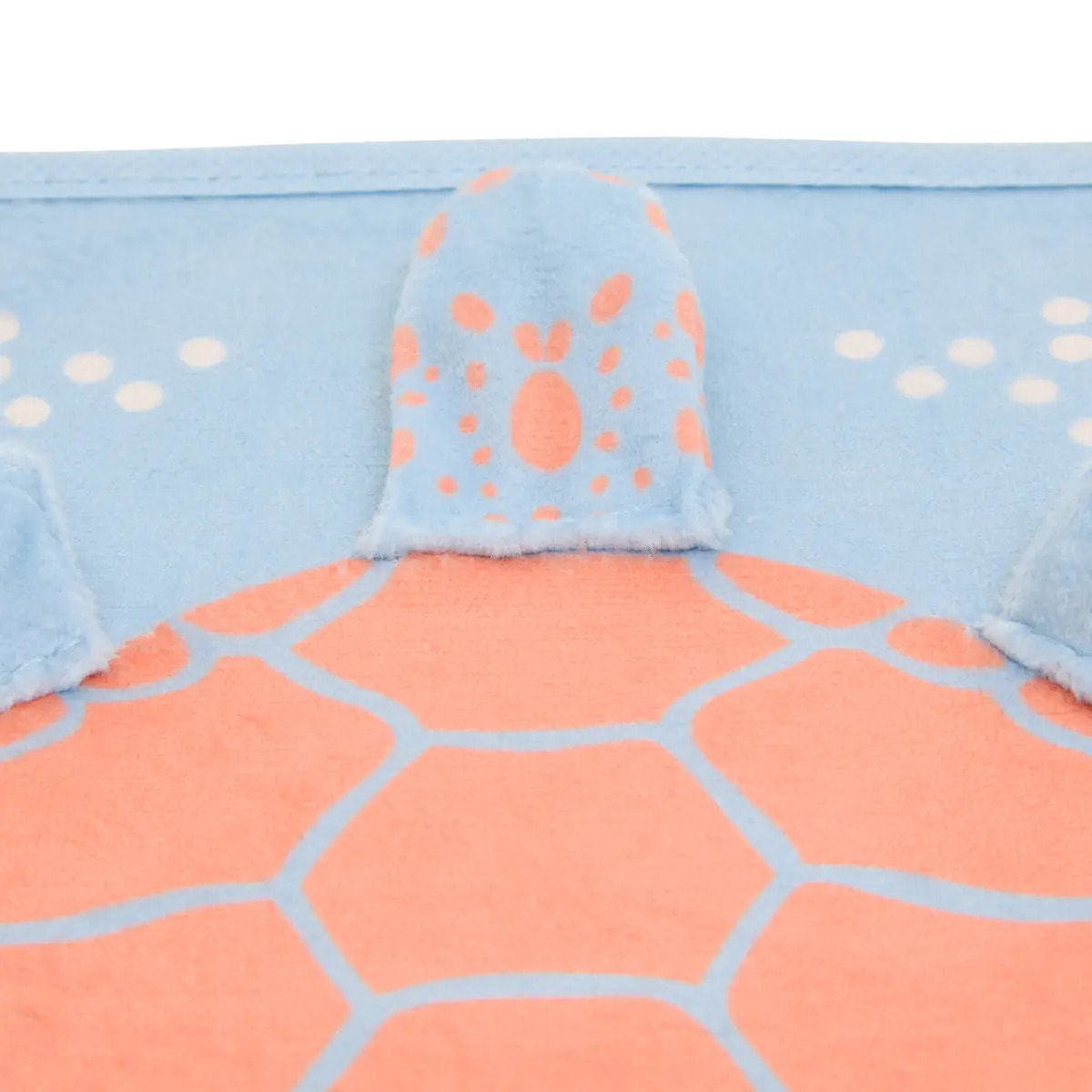 Panier de Rangement Enfant Orta 29x29cm Bleu Imprimé Tortue