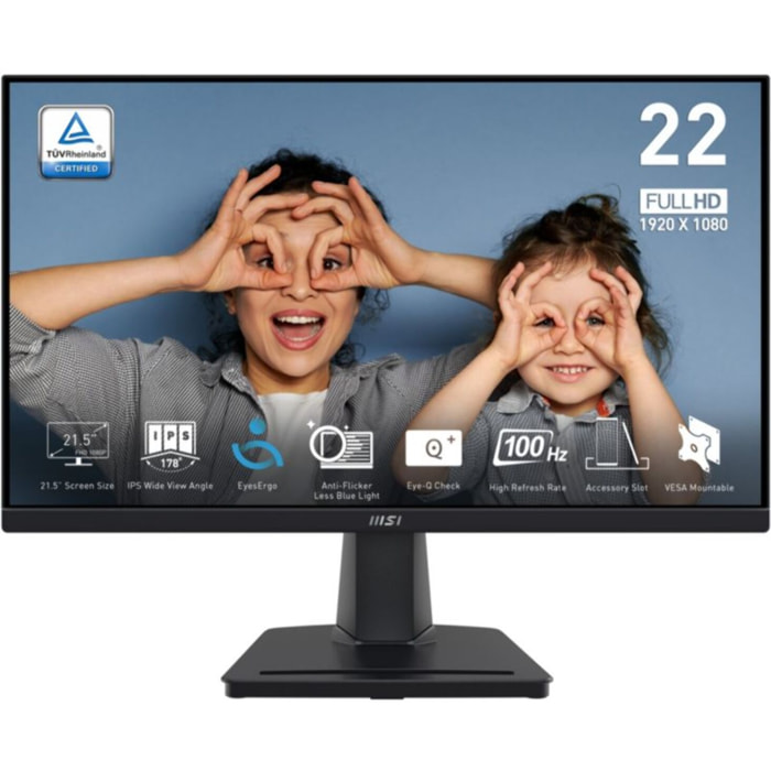 Ecran PC MSI PRO MP225 21.5'' IPS