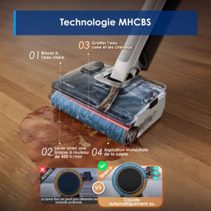 Aspirateur laveur TINECO pliable Floor One I7 Fold Premium