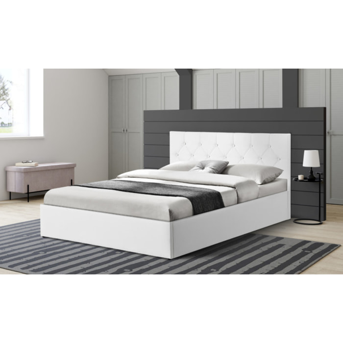 Lit coffre Hannah simili cuir