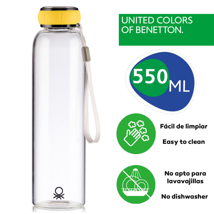 Set de 3 unidades de botella de agua 550ml Benetton
