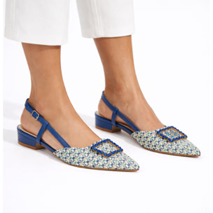 Sandali bassi - applicazione accessorio - tacco 2,5 cm