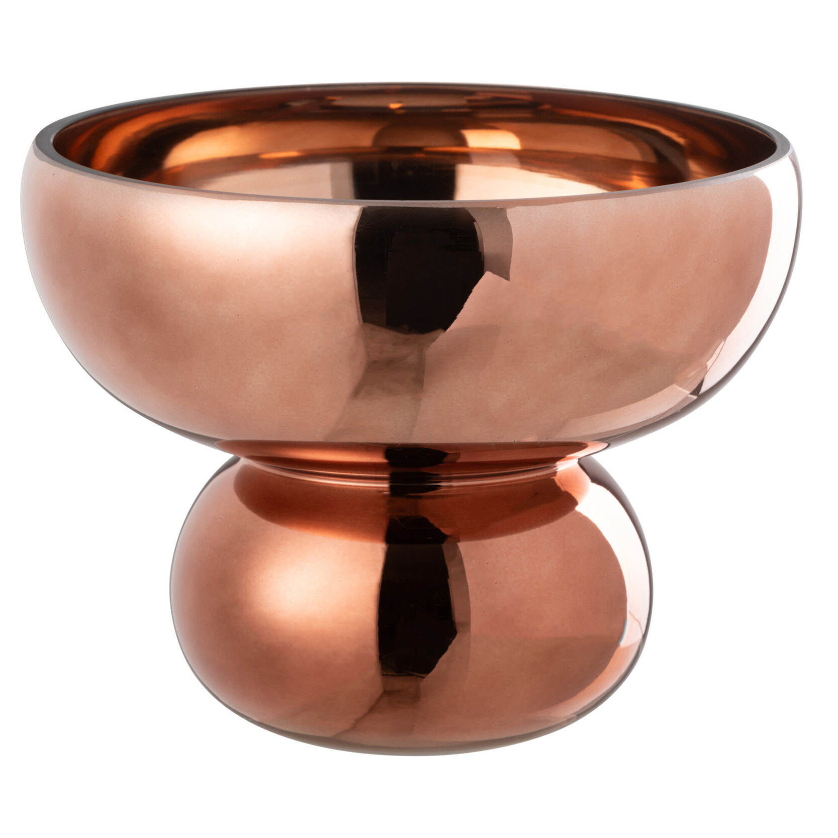 J-Line photophore Sur Pied Arrondi - verre - brun - Ø 23 cm