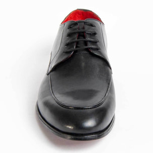 Zapato Oxford De Piel - Negro