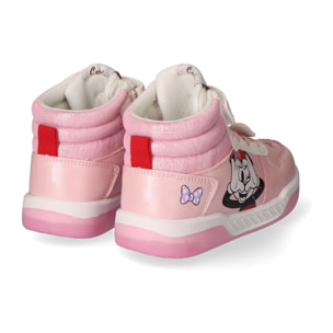 Zapatilla deportiva infantil suela ligera con luces "Minnie"