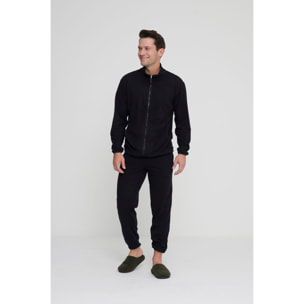 Completo loungewear uomo rusty in pile con zip Noidinotte