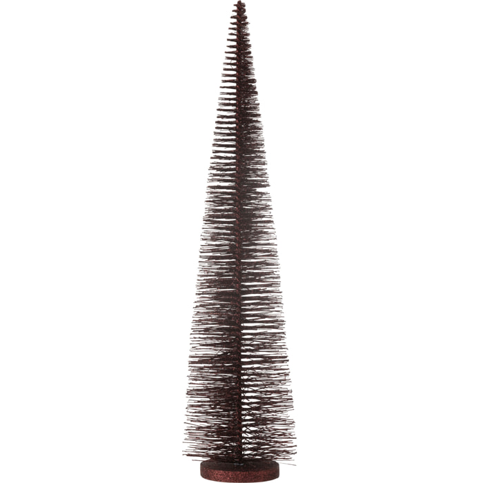 J-Line décoration Sapin De Noël Paillettes - plastique - bordeaux - large