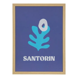 Affiche encadrée Libe 30x40cm "Santorin"