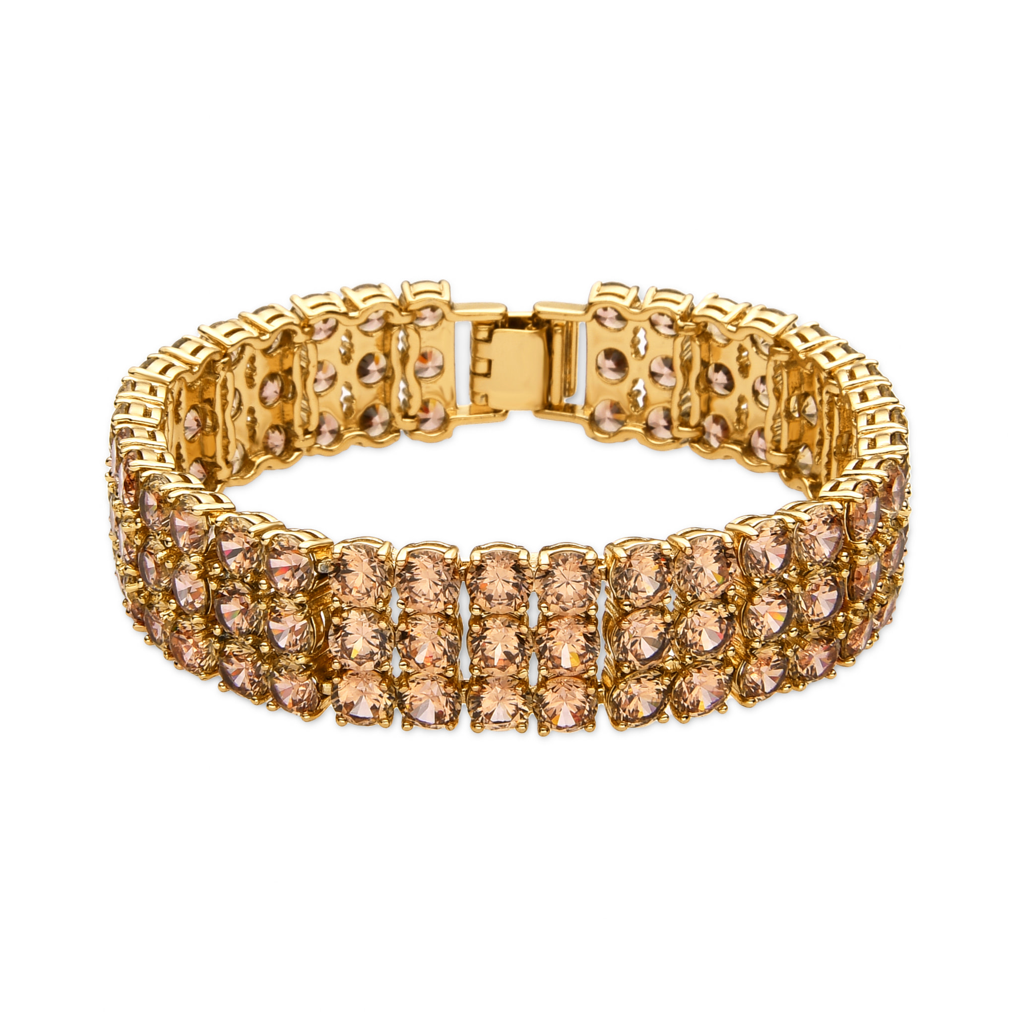 Pulsera con Circonita Brillante acabado oro 18k