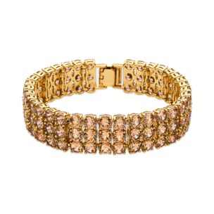 Pulsera con Circonita Brillante acabado oro 18k