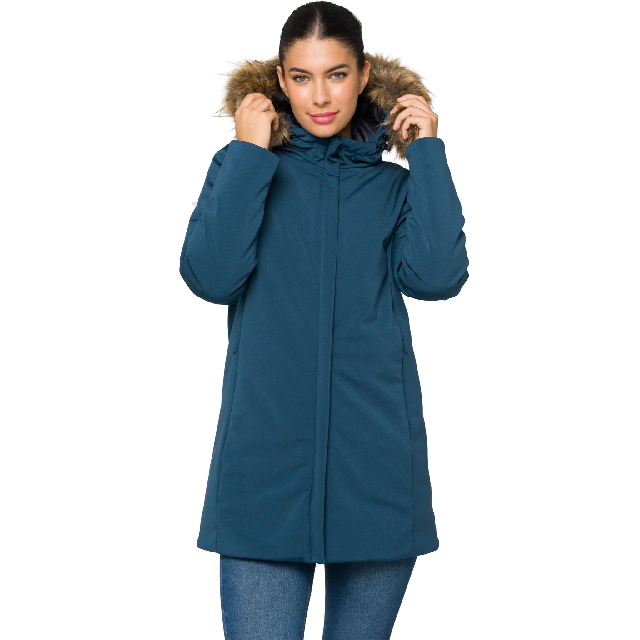 Parka DAHLIA imbottito impermeabile blu chiaro