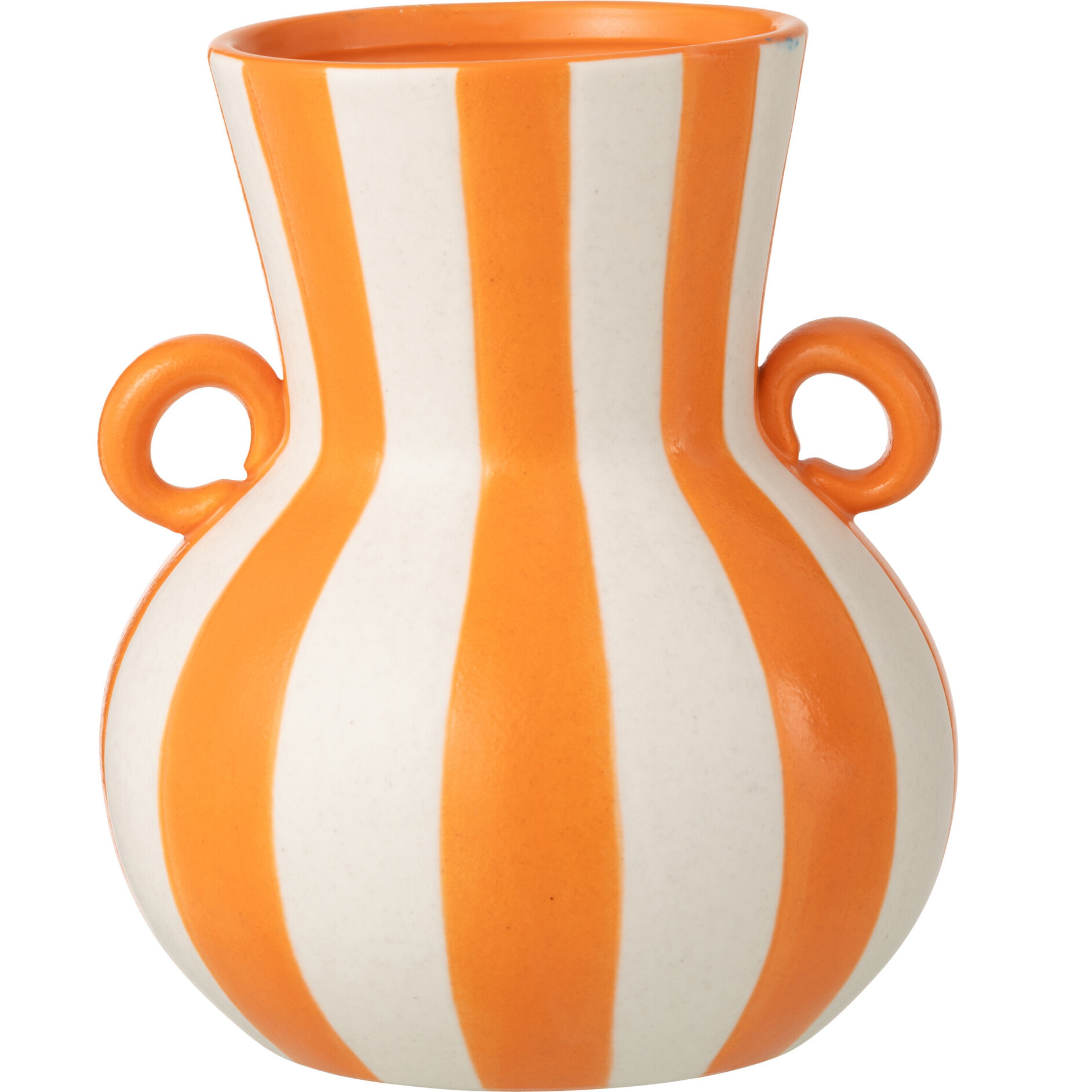 J-Line Vase Ligné - céramique - orange/blanc