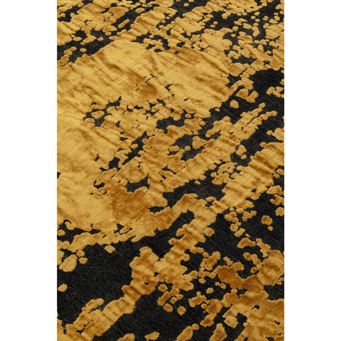 Tapis Silja ocre et noir Kare Design