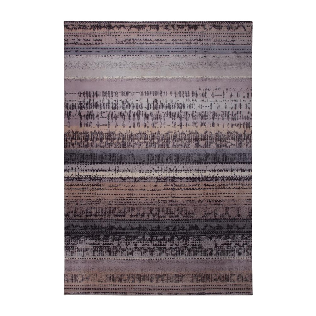 Tapis salon et chambre tissé en acrylique motif faux uni FOSE