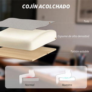 Silla de Escritorio de Malla Silla de Oficina Reclinable con Reposacabezas Soporte Lumbar Reposapiés y Altura Regulable Función de Basculante Carga 120 kg Gris Claro