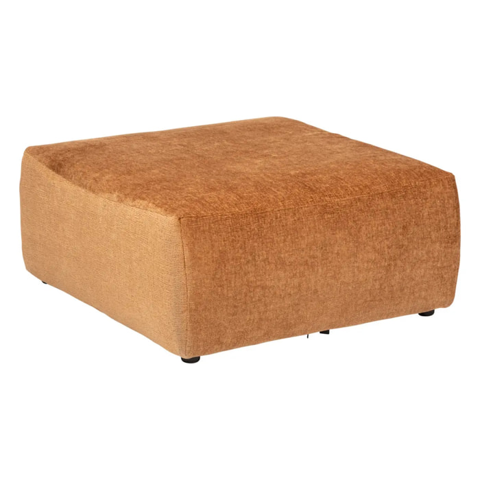 Pouf "Mavuno" en velours 87x93cm gris