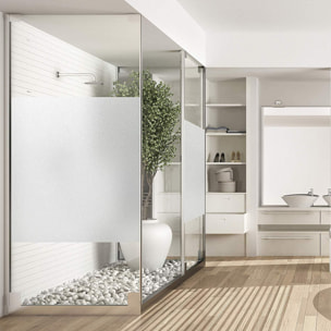 Rouleau vitrostatique pour vitre au mètre - Film Anti Regard Electrostatique Occultant Vitre Anti UV