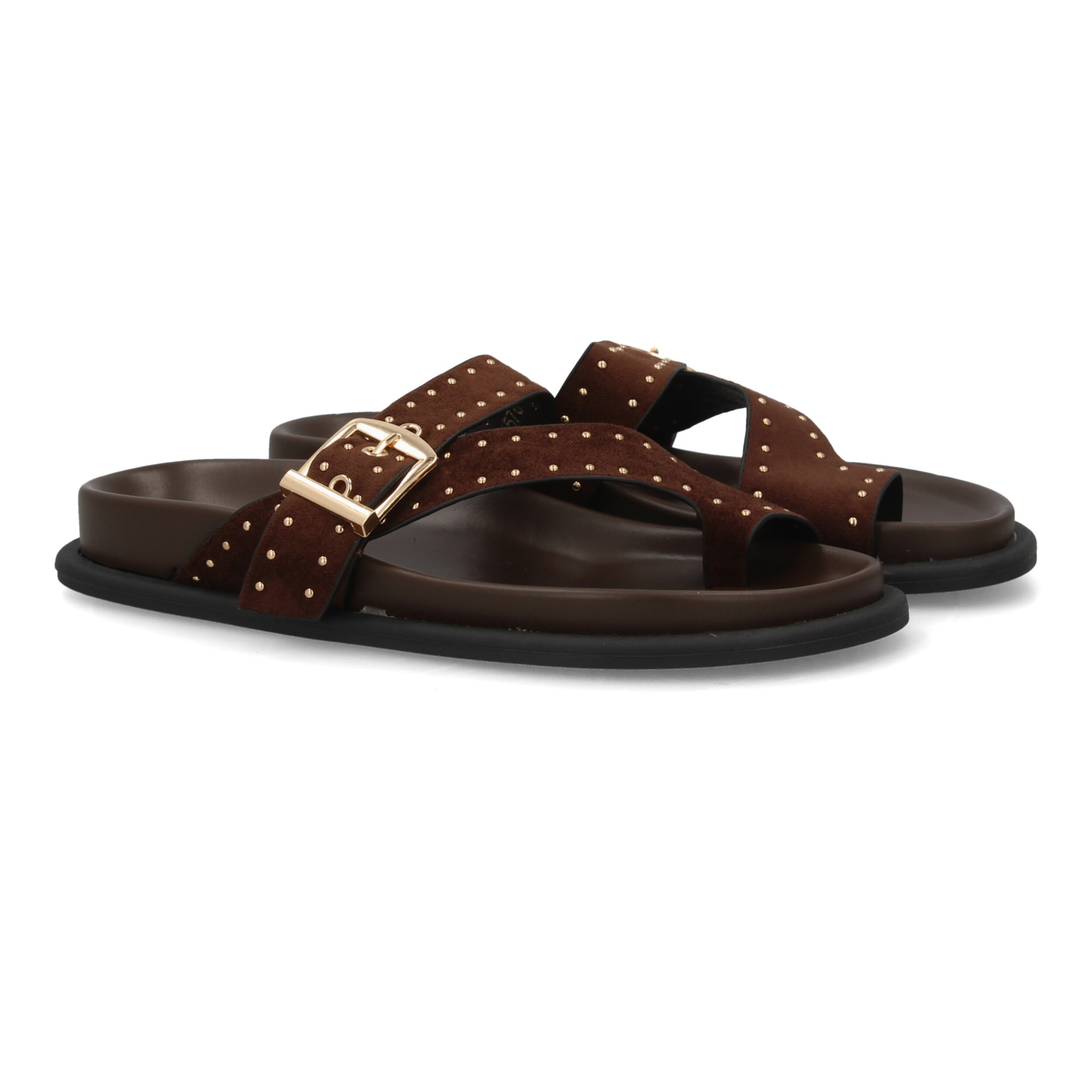 Sandalias planas con tiras cruzadas para mujer