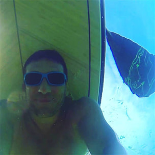Gafas de deportes acuáticos OCEAN VENEZIA - Azul brillante / Ahumada