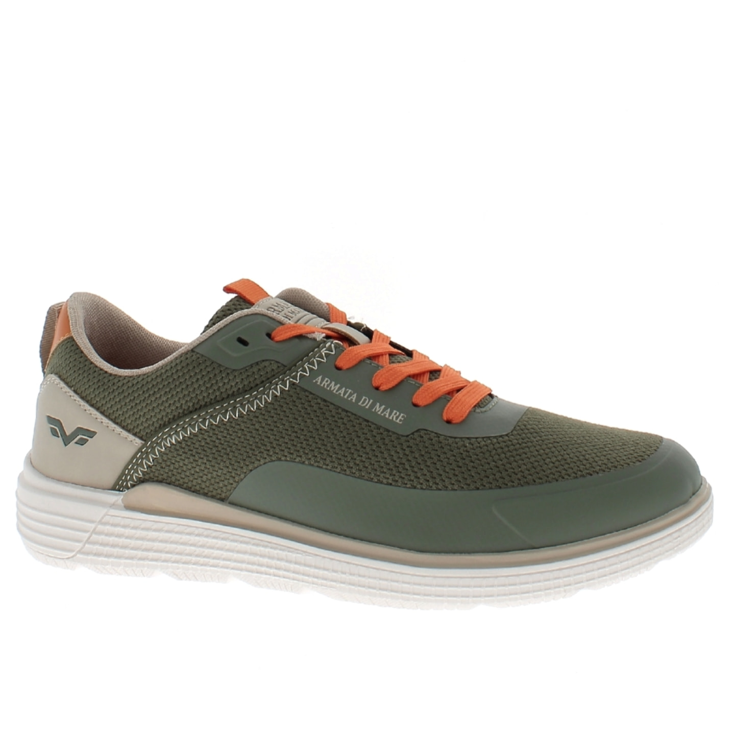 Armata di Mare Scarpe Uomo Sneakers Casual Stringate con Soletta Rimovibile in Memory Foam AMU S25L712 Khaki