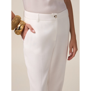 Oltre - Pantaloni a sigaretta - Bianco
