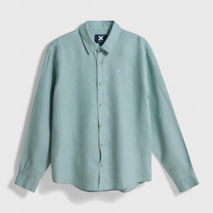 CAMISA DE LINO CORE SAGE