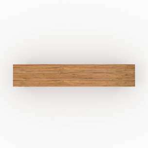 Banc de jardin en bois de teck recyclé 220 cm - Luma