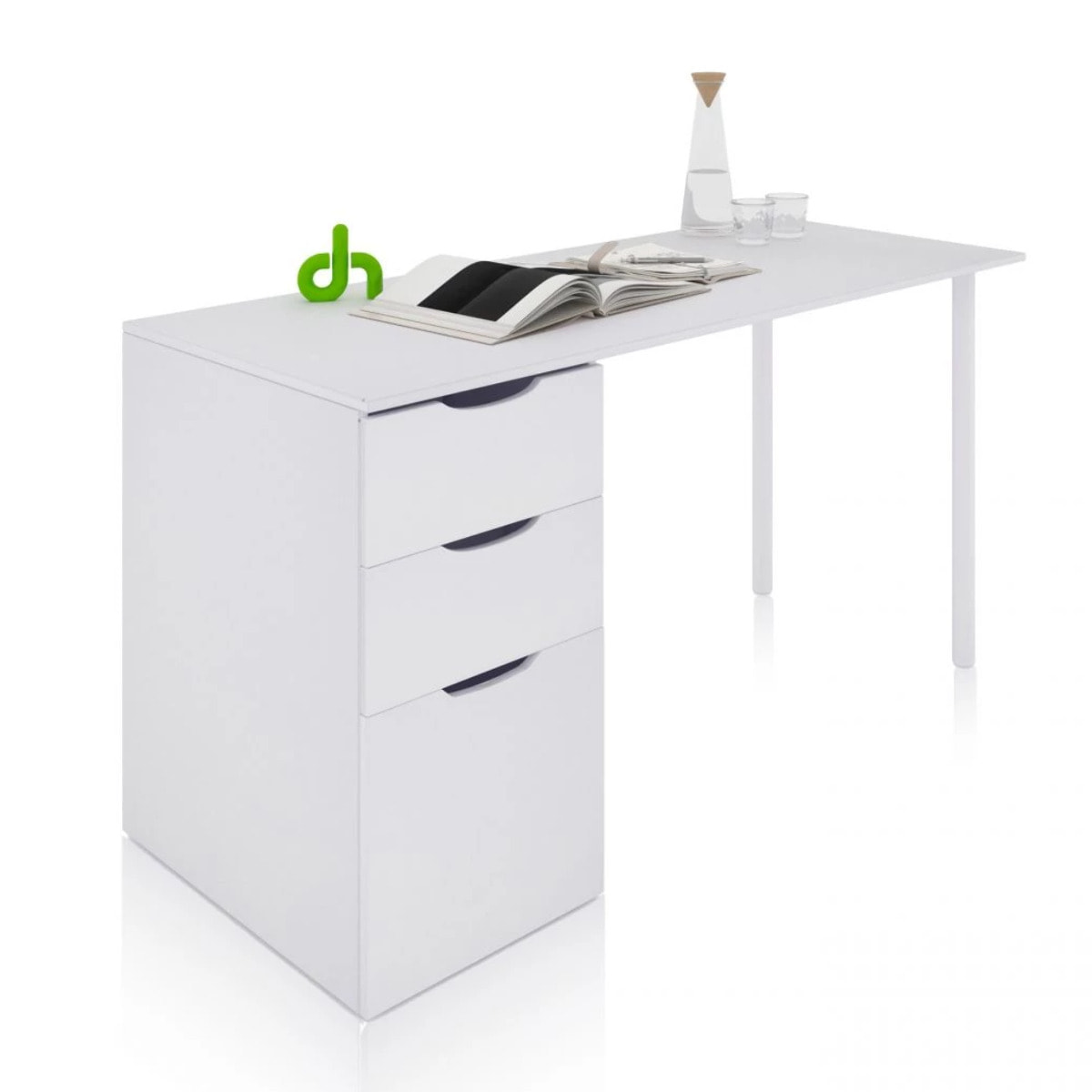 Mesa de escritorio Luma Blanco Artik (Blanco Mate)