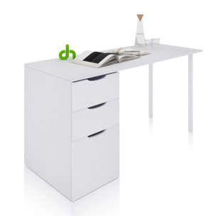 Mesa de escritorio Luma Blanco Artik (Blanco Mate)