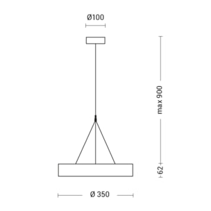 Sospensione LED Rossini PLATE