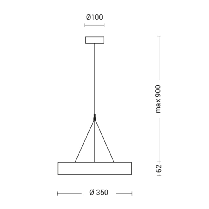 Sospensione LED Rossini PLATE