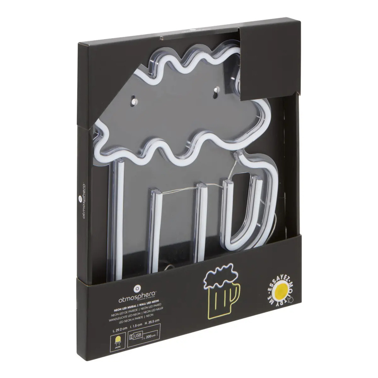 Néon LED Biere 29,2x35,5cm