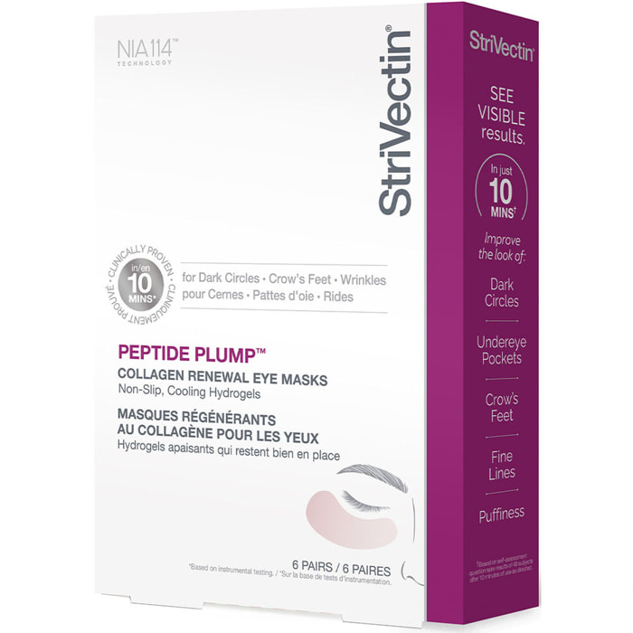 Peptide Plump - Masque Régénérants Collagène Pour les Yeux - 6 Paires