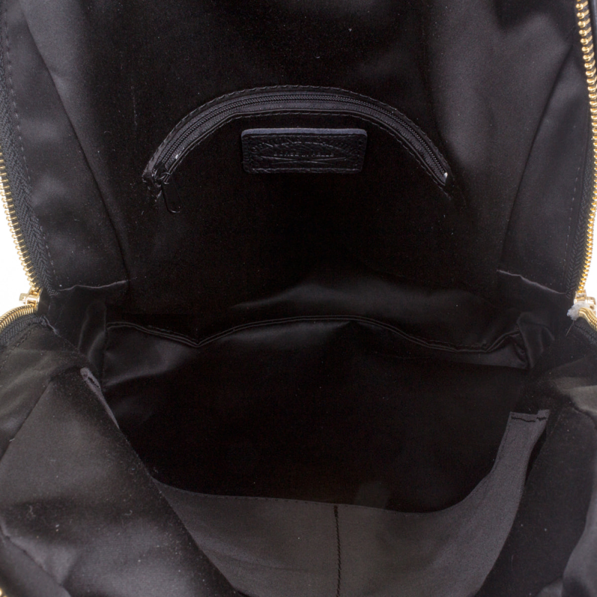 Monastier Bolso mochila Mujer.Piel auténtica Dollaro