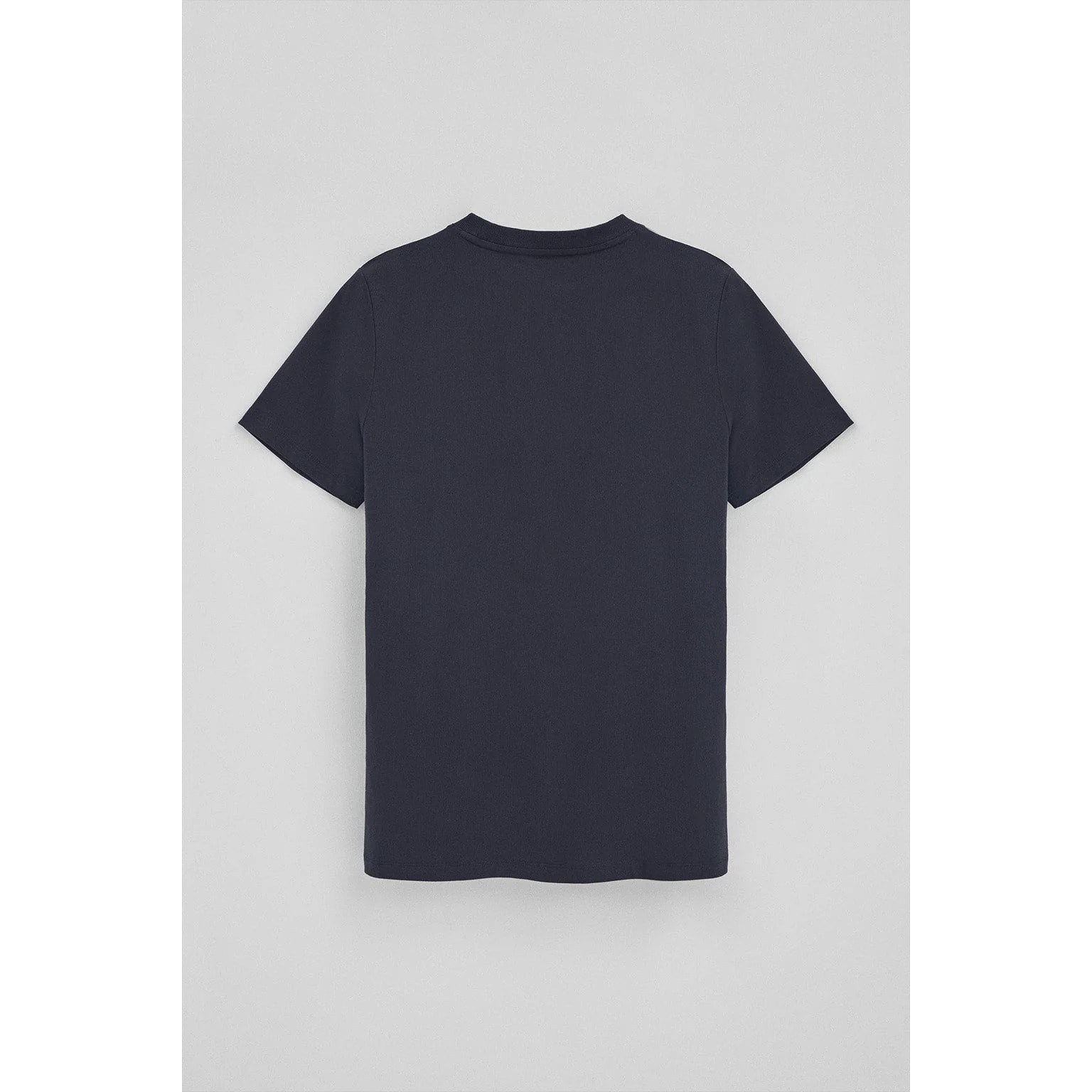 Pack hombre de dos camisetas en azul marino y blanco con cuello redondo y bordado Rigby Go