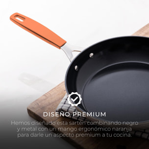 Juego de 2 Sartenes Ø16Ø28cm en aluminio forjado para inducción COMPACT San Ignacio